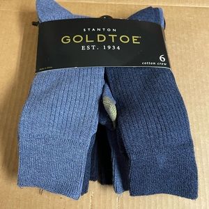 GOLD TOE 6 PACK MENS SOCKS NEW IN PACKAGE